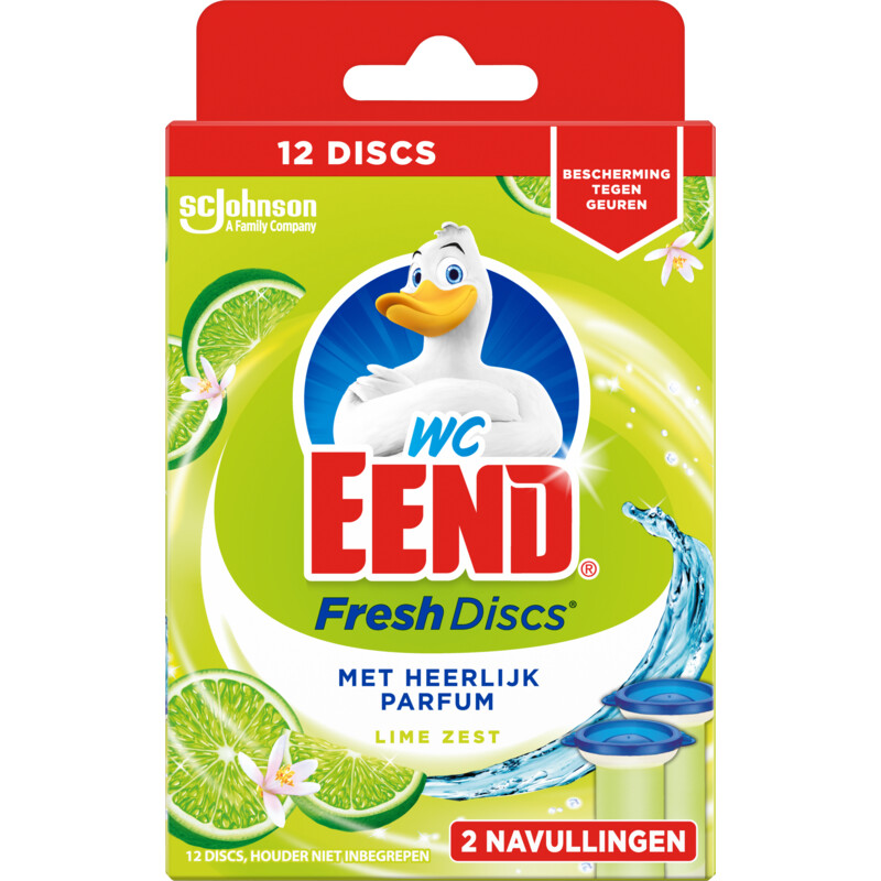 Een afbeelding van WC-Eend Fresh discs lime zest navul