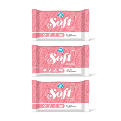 pdp-image-AH Vochtig toiletpapier soft 3-pack