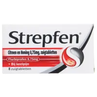 Strepfen Citroen en honing zuigtabletten