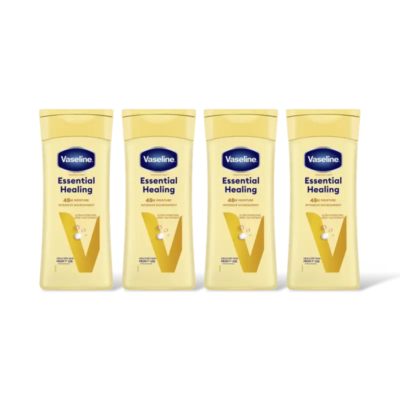 Vaseline Bodylotion essential healing 4-pack