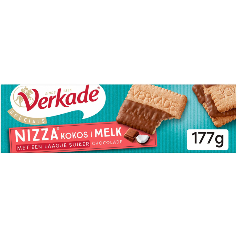 Verkade Nizza kokos melk chocolade