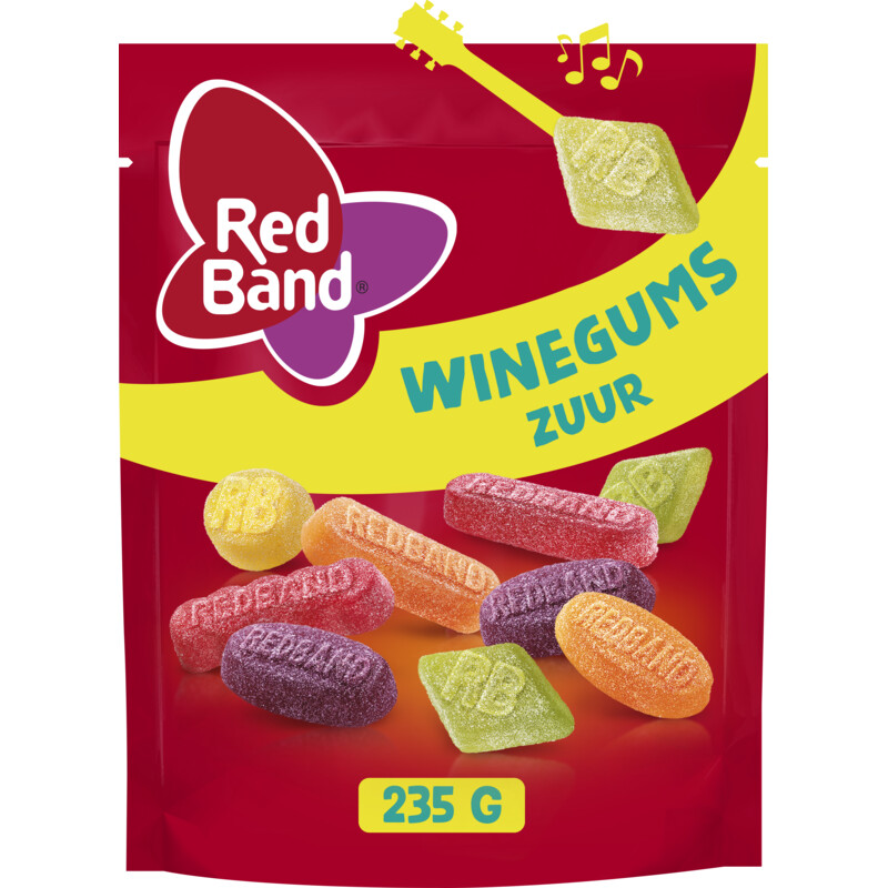 Een afbeelding van Red Band Winegums zuur