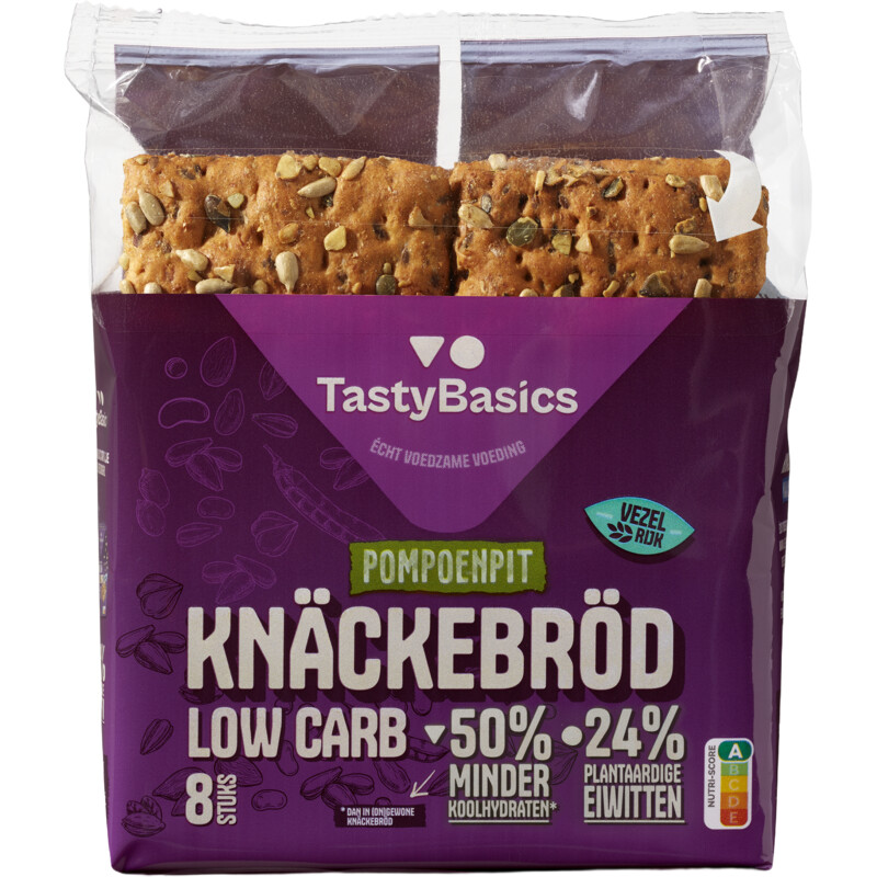 TastyBasics Low carb knäckebröd Pompoenpit