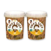 Oma's Kippensoep met verse groenten 2-pack