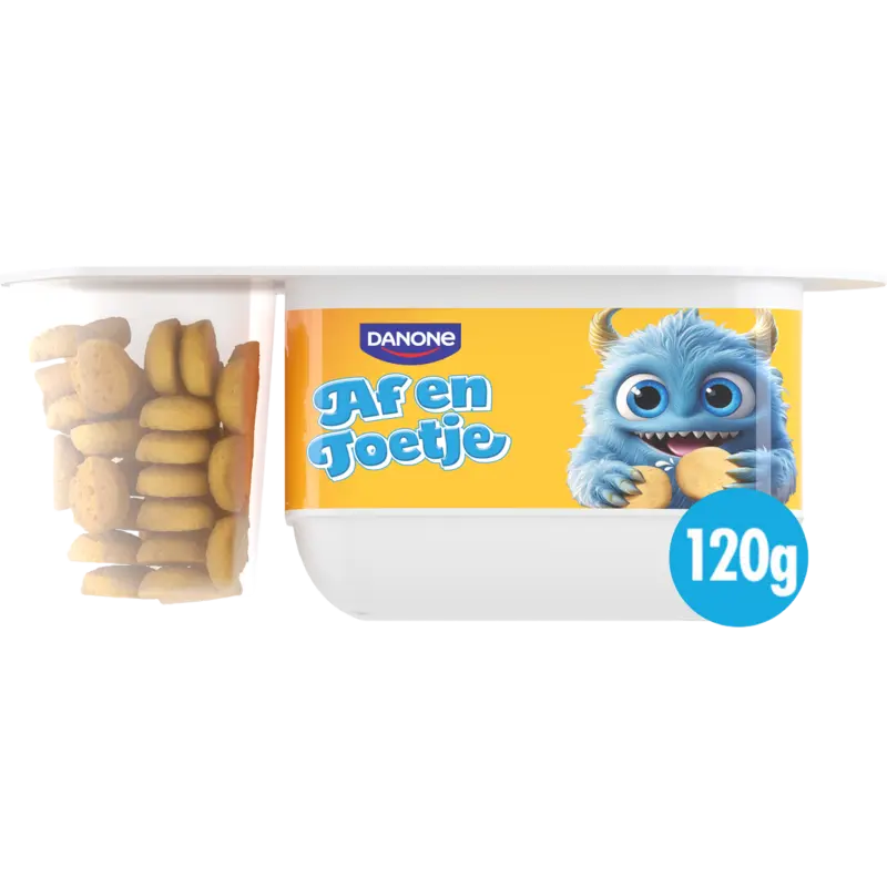 Danone Af en toetje yoghurt met vanille smaak