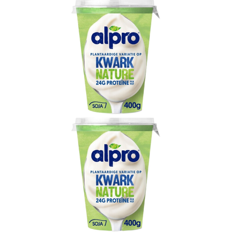 Een afbeelding van Alpro Plantaardige kwark naturel 2-pack