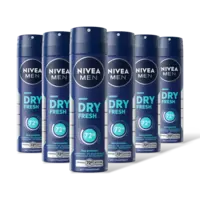NIVEA Men dry fresh anti transpirant spray 6pk