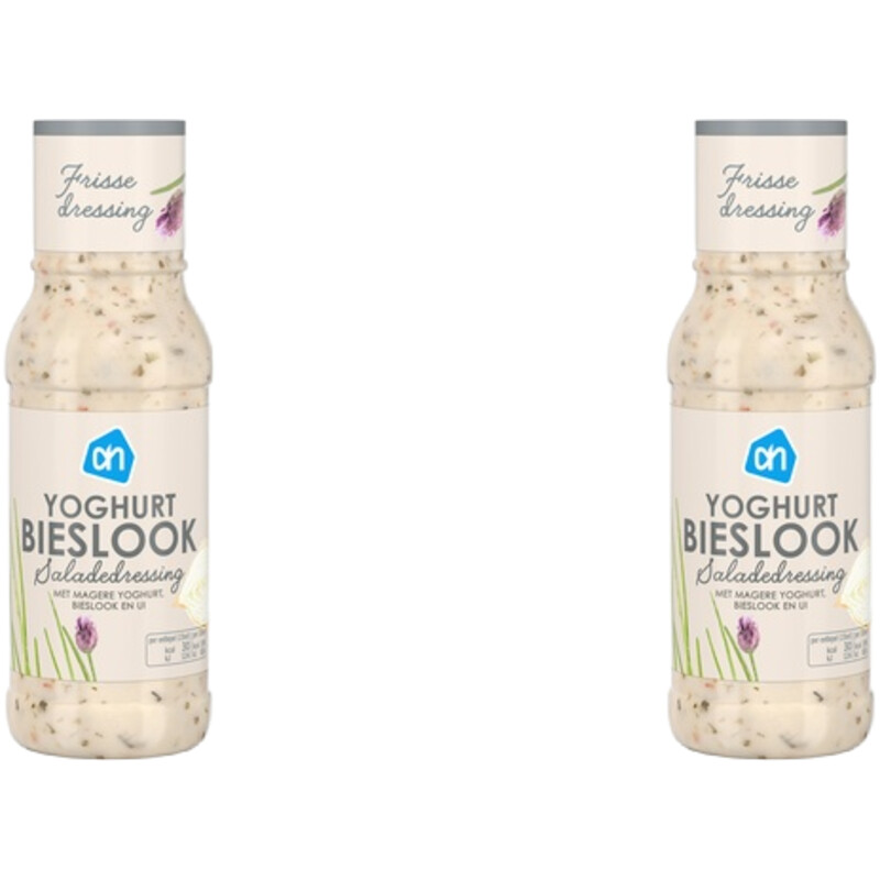 Een afbeelding van AH Yoghurtdressing bieslook 2-pack