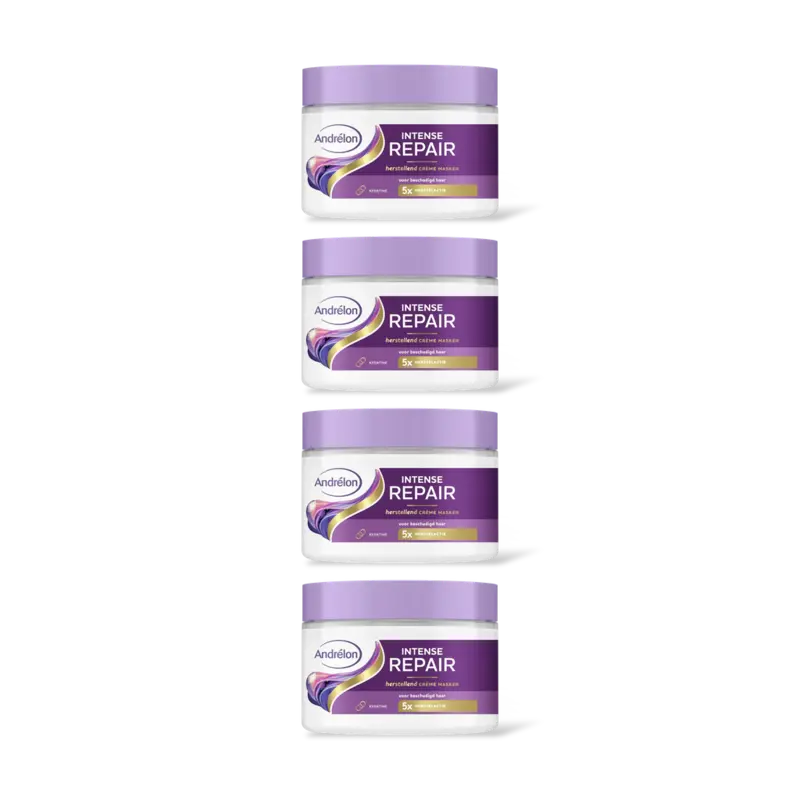Andrélon Intense repair crème masker 4-pack