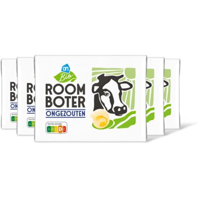 pdp-image-AH Biologisch Roomboter ongezouten 5-pack