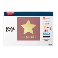 Kado + kaart bedankt e-gift 50 euro