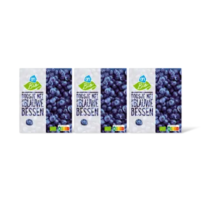 AH Biologisch Doosje met wilde blauwe bessen 3-pack