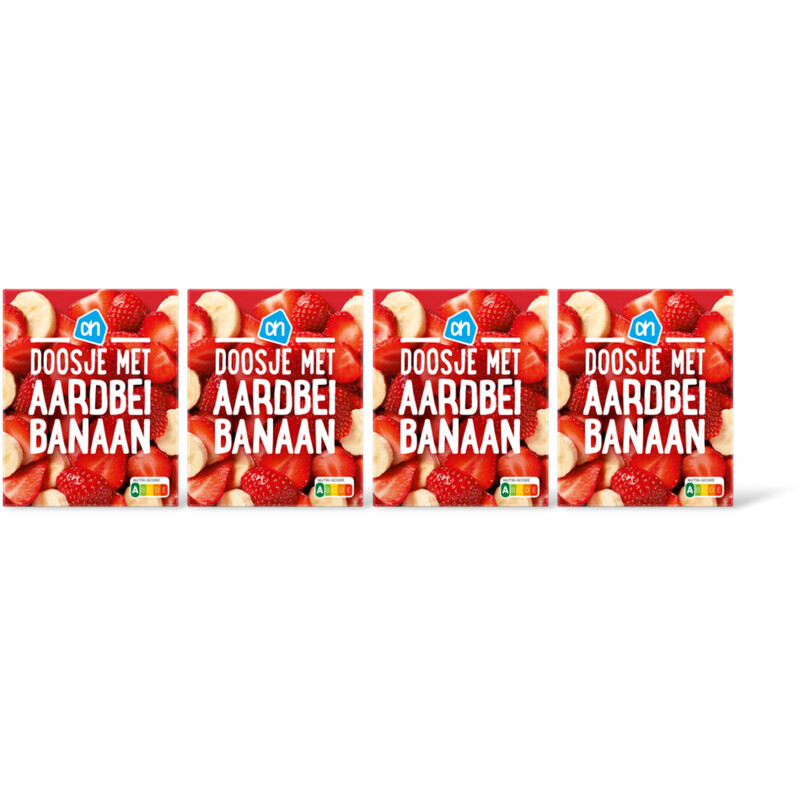 AH Doosje met aardbei banaan 4-pack