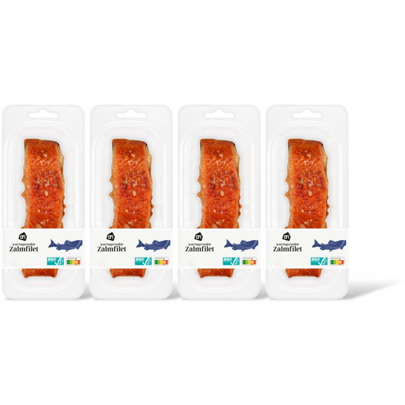 AH Warmgerookte zalmfilet 4 pack