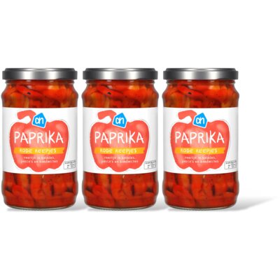 AH Paprika rode reepjes 3-pack