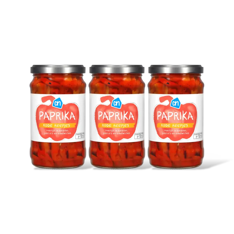 AH Paprika rode reepjes 3-pack