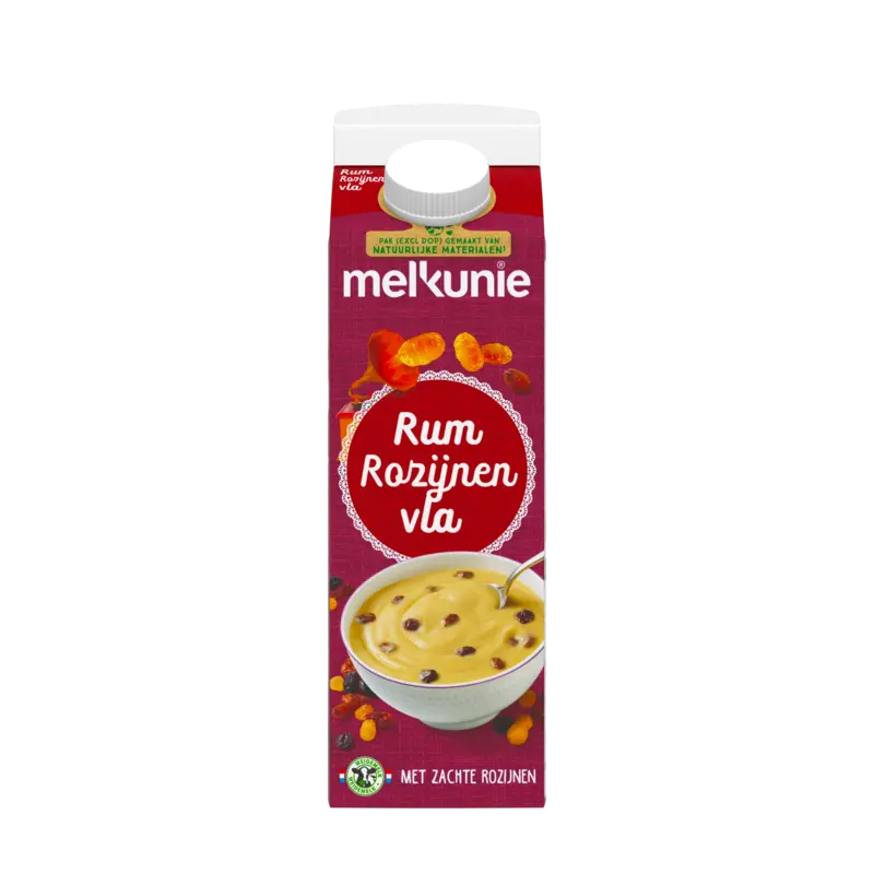 Rum rozijnen vla