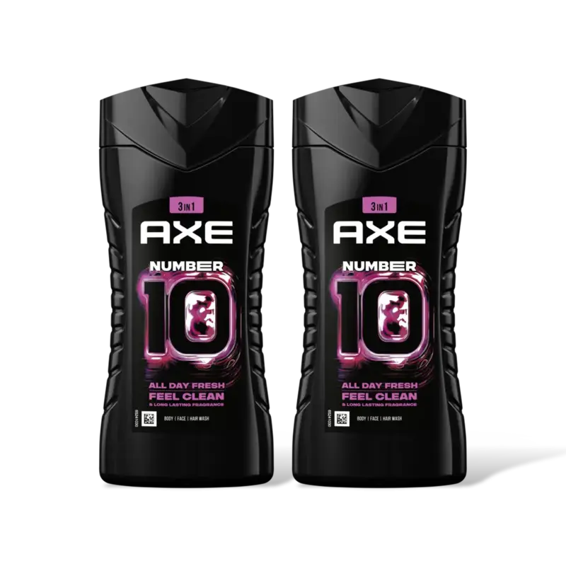 Axe 3in1 number 10 showergel 2-pack
