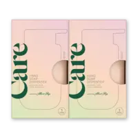 Care Hand soap dispenser beige 2-pack