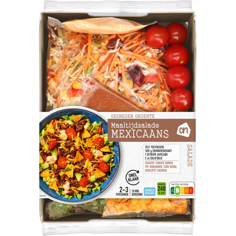 Een afbeelding van AH Gesneden verspakket Mexicaanse salade