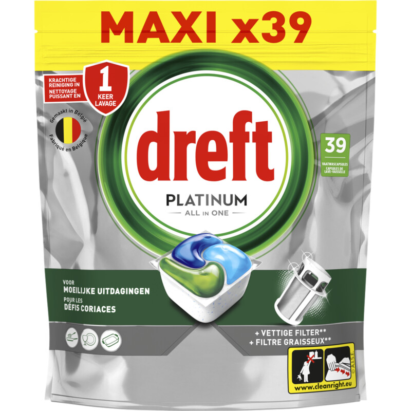 Een afbeelding van Dreft Platinum vaatwascapsules regular