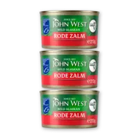 John West Rode zalm 3-pack