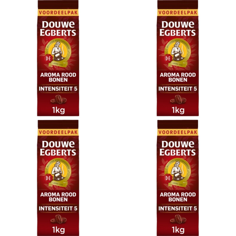 Een afbeelding van Douwe Egberts koffiebonen 4-pack