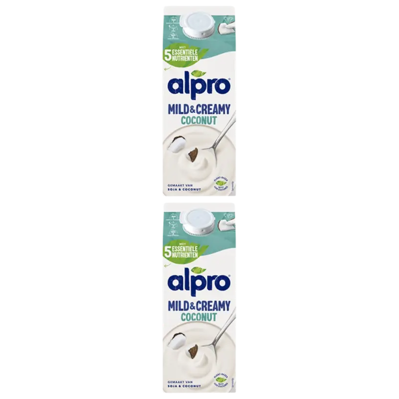 Mild & creamy kokosnoot 2-pack