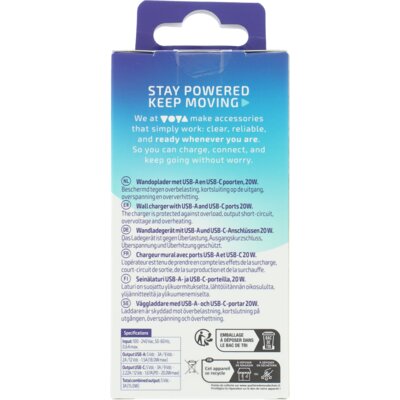 pdp-image-VOYA Wall charger USB-A & USB-C