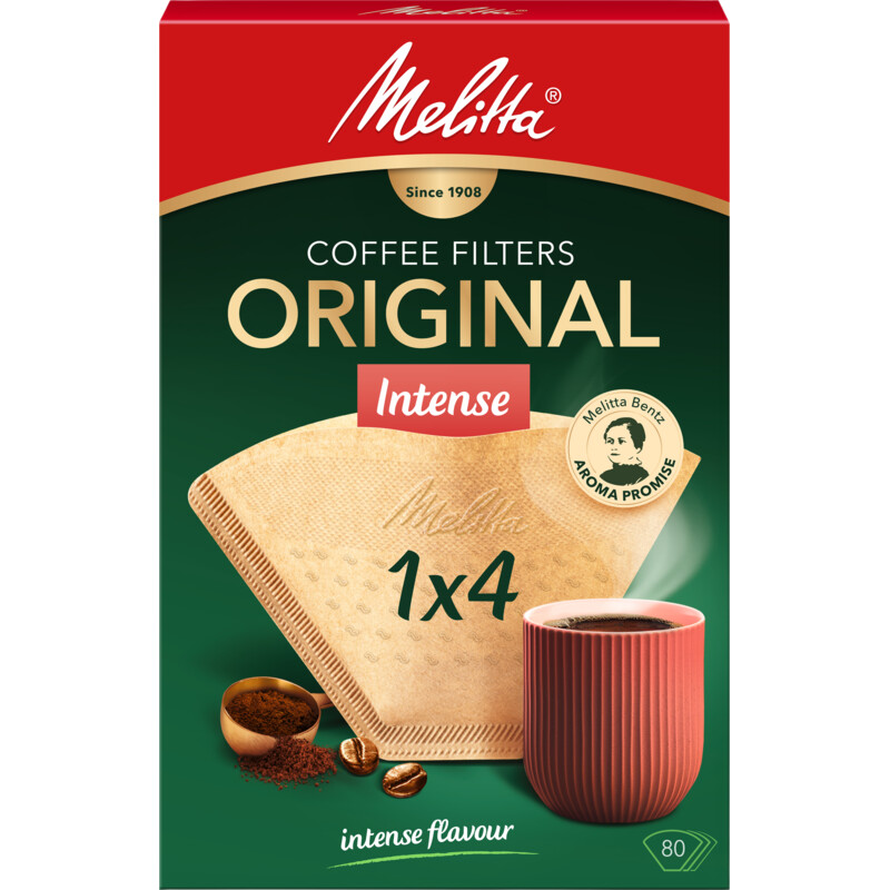 Een afbeelding van Melitta Original koffiefilters 1x4 intense