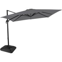 Een afbeelding van Vonroc Parasol pisogne grijs combi 300x300cm