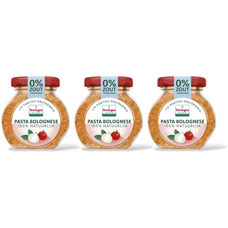Verstegen Pasta bolognese kruidenmix 3-pack