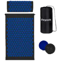 Lifegoods Accupressure mat zwart-blauw