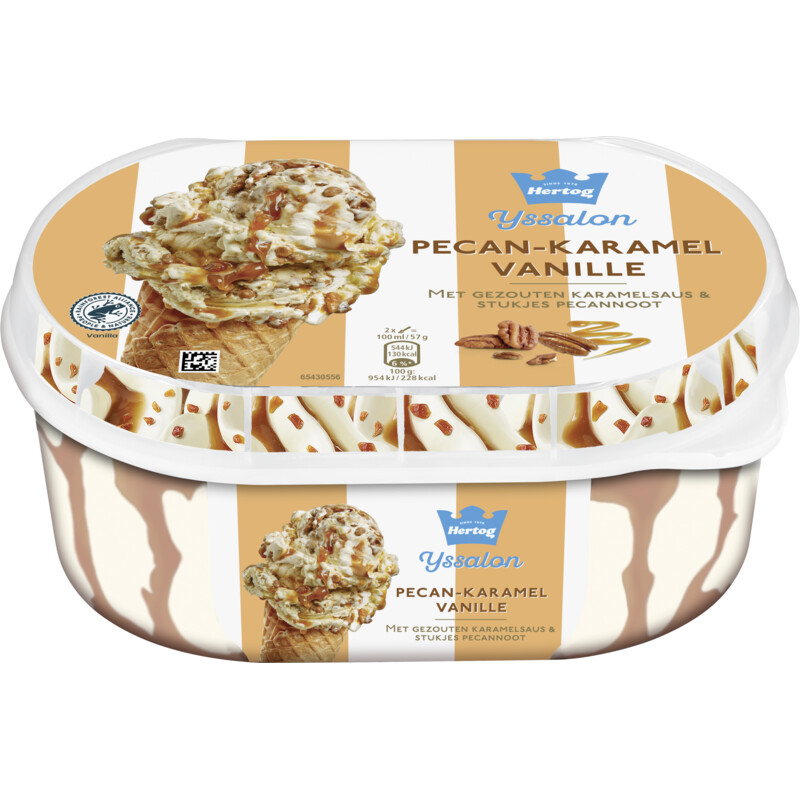Een afbeelding van Hertog Ijssalon pecan-karamel vanille