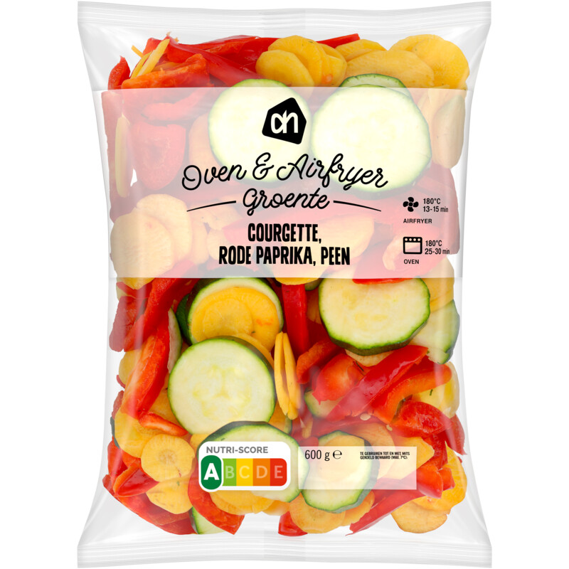 Een afbeelding van AH Oven & airfryer courgette rode paprika