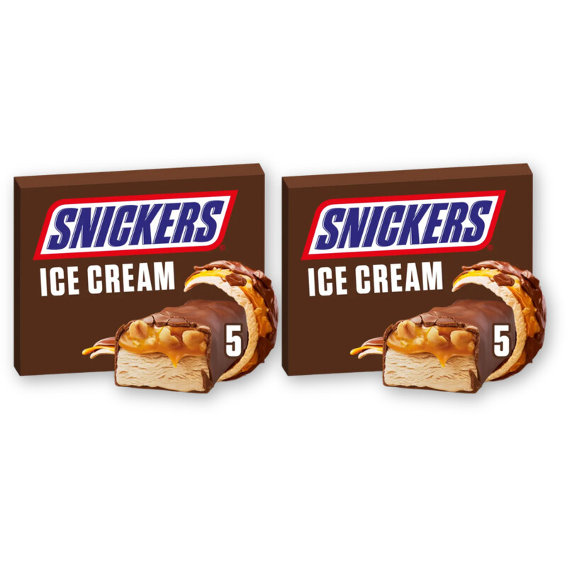 Snickers Karamel pinda ice bar 2-pack