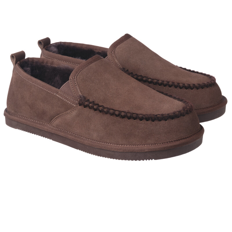 Een afbeelding van Greyhound Sloffen donkerbruin maat 44-45