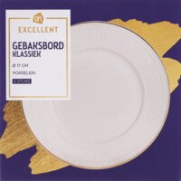 Een afbeelding van AH Excellent Gebaksbord ribbel 17cm