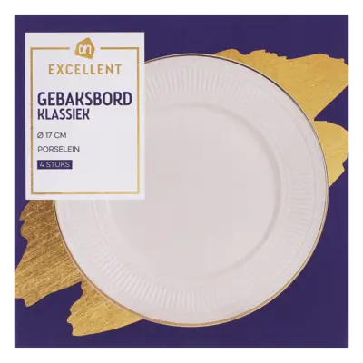 pdp-image-AH Excellent Gebaksbord ribbel 17cm