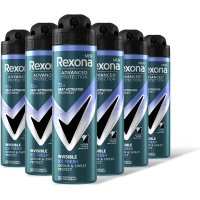 Rexona Men invisible ice anti-transpirant 6pack