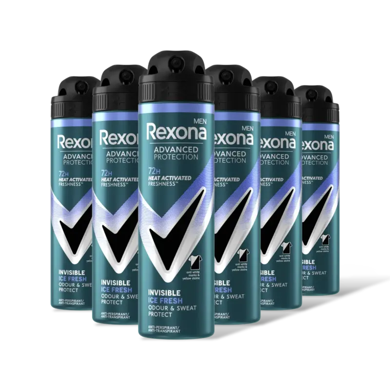 Rexona Men invisible ice anti-transpirant 6pack