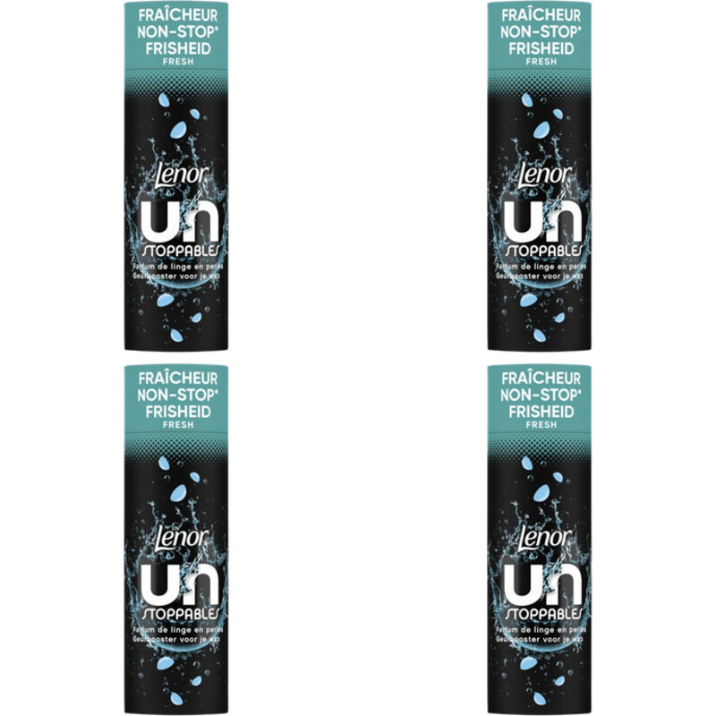 Een afbeelding van Lenor Unstoppables geurbooster fris 4-pack