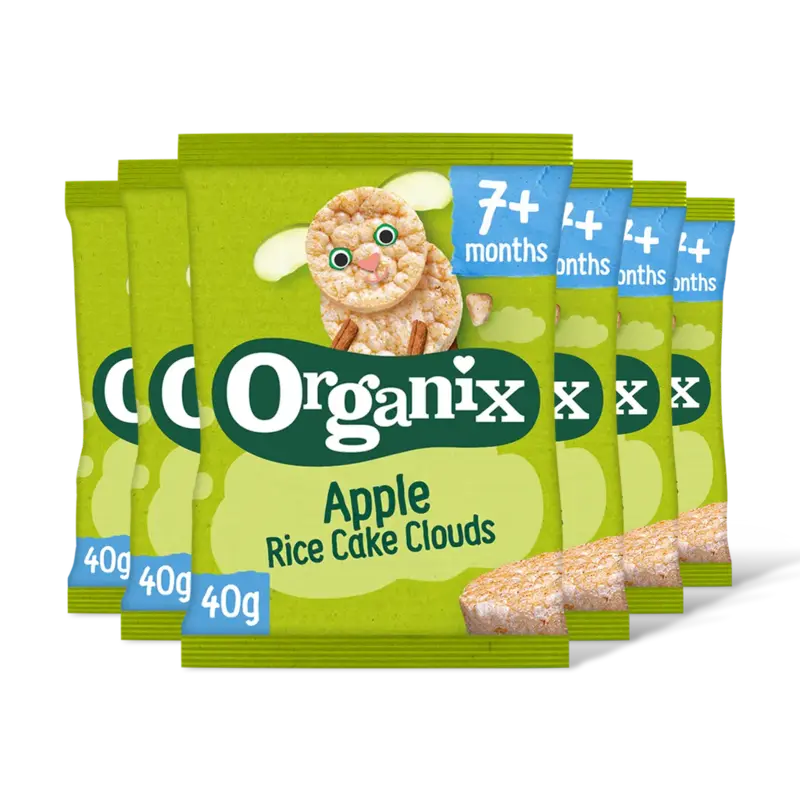 Apple rice cake clouds 7m+ 6-pack