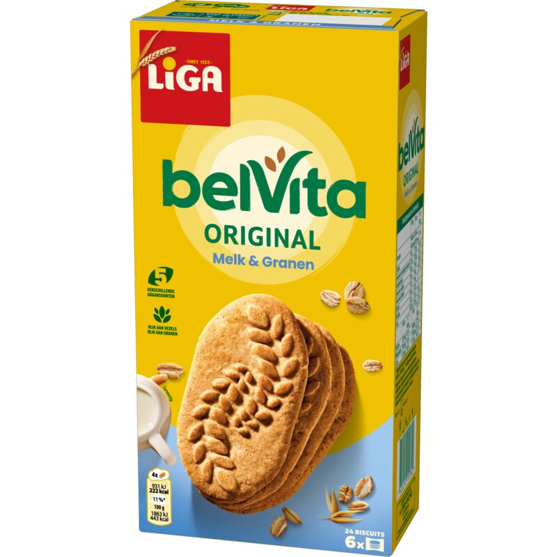Een afbeelding van Liga Belvita melk & granen koekjes