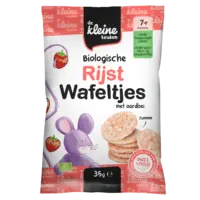 De Kleine Keuken Biologische rijstwafeltjes aardbei 7m+
