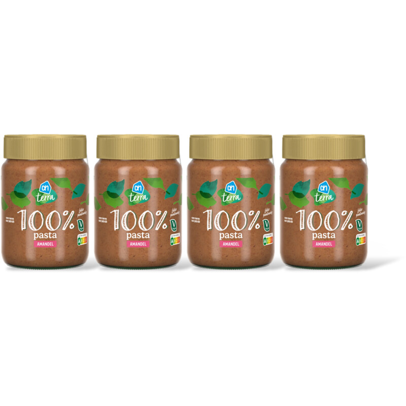 AH Terra Plantaardig 100% pasta amandel 4 pack