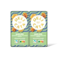 Delicata Reep baklava melk chocolade 2-pack