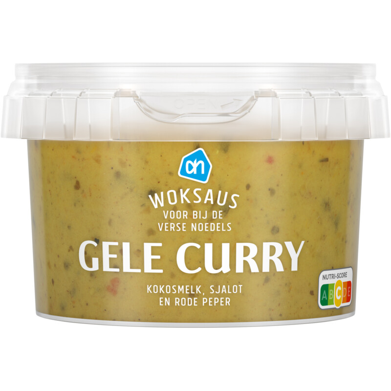 Een afbeelding van AH Woksaus gele curry