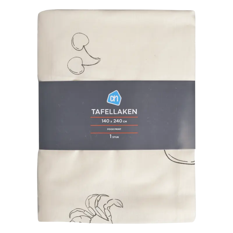 AH Tafellaken food print 140x240 cm