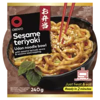 Obento Sesame teriyaki udon noodle bowl